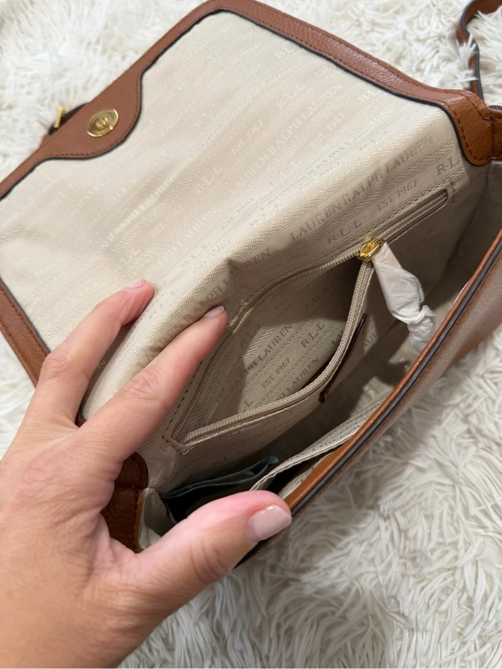 LAUREN RALPH LAUREN Brown Crossbody Bag - Brown